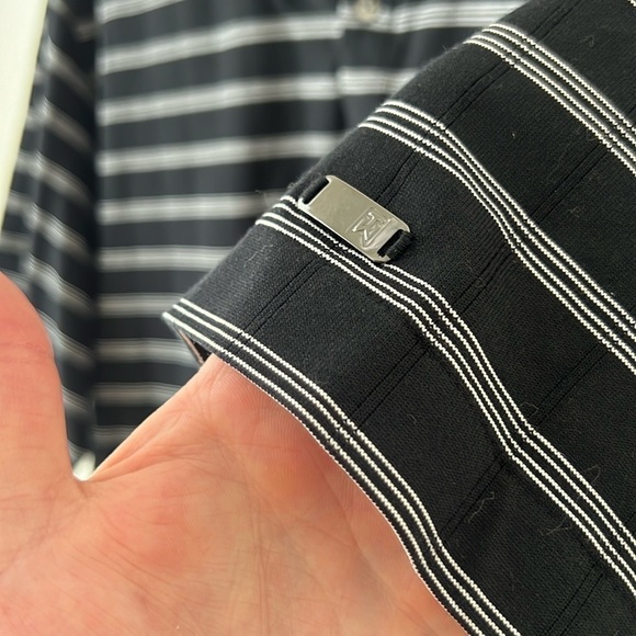 Nike Tiger Woods Collection Classic Black Striped Polo Large - Picture 5 of 8